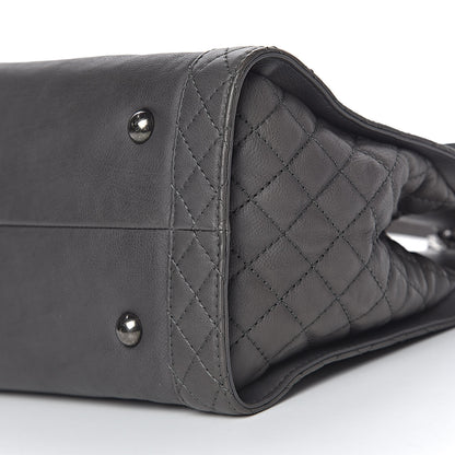 Chanel Calfskin Boy Reverso Shopping Tote Grey 10 of 11