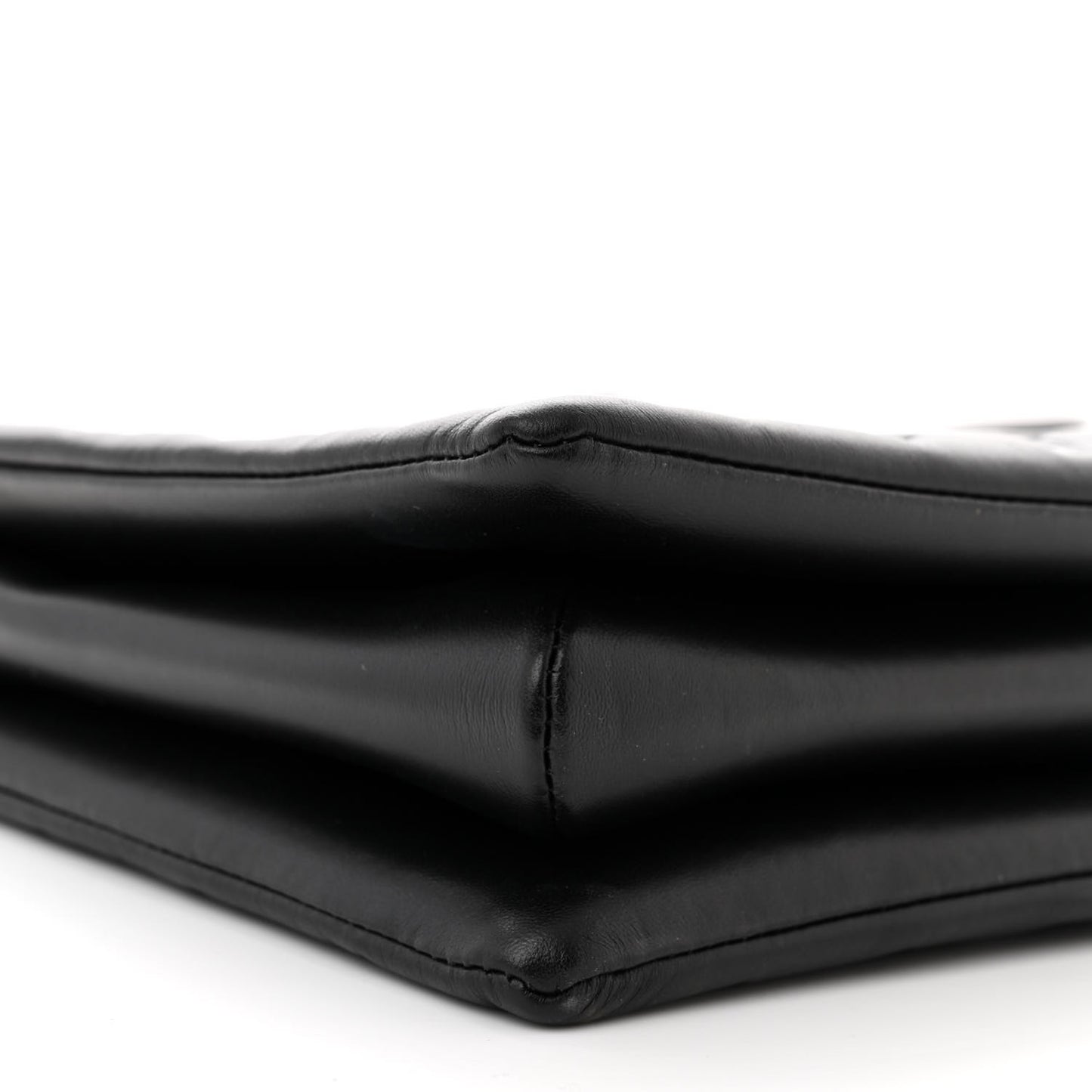 Lambskin Embossed Monogram Coussin MM Black