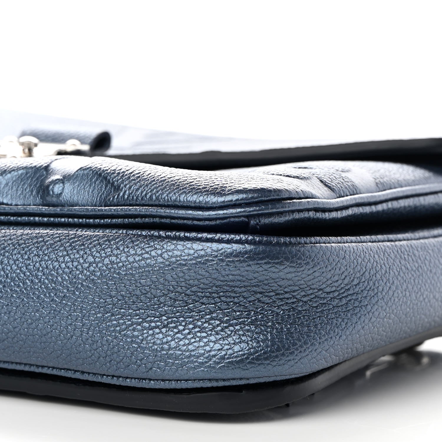 Louis Vuitton Metallic Empreinte Monogram Giant Pochette Metis Navy Nacre 9 of 10