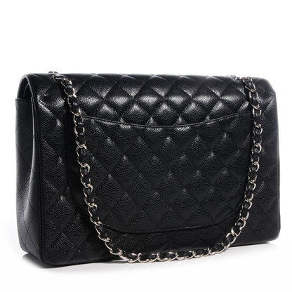 Chanel Caviar Quilted Maxi Double Flap Black 3 of 11