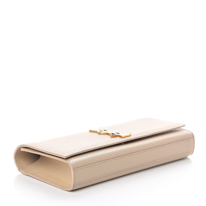 Saint Laurent Grain De Poudre Classic Monogram Cassandre Clutch Nude Powder 3 of 9