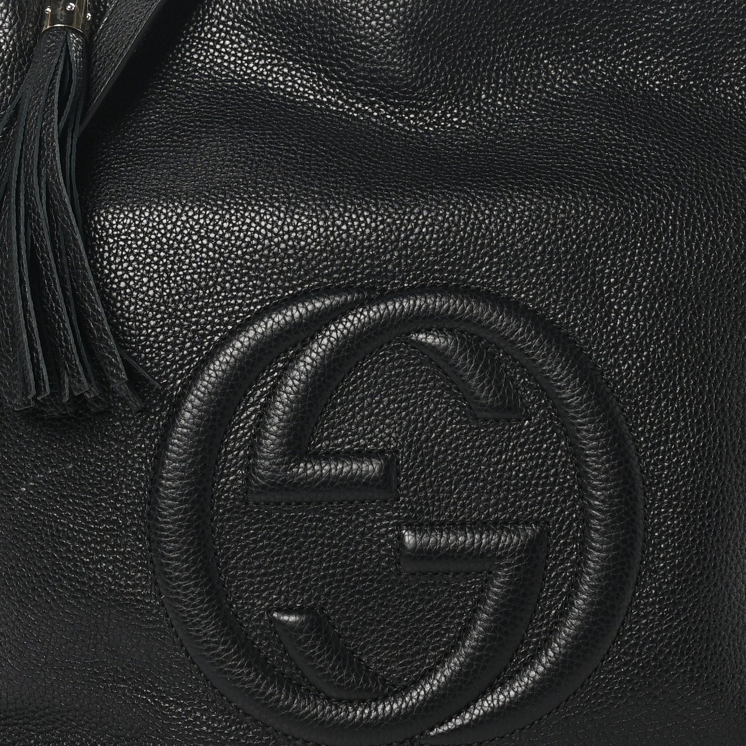 Gucci Pebbled Calfskin Large Soho Hobo Black 8 of 10