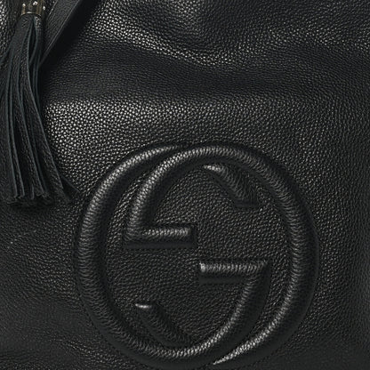 Gucci Pebbled Calfskin Large Soho Hobo Black 8 of 10