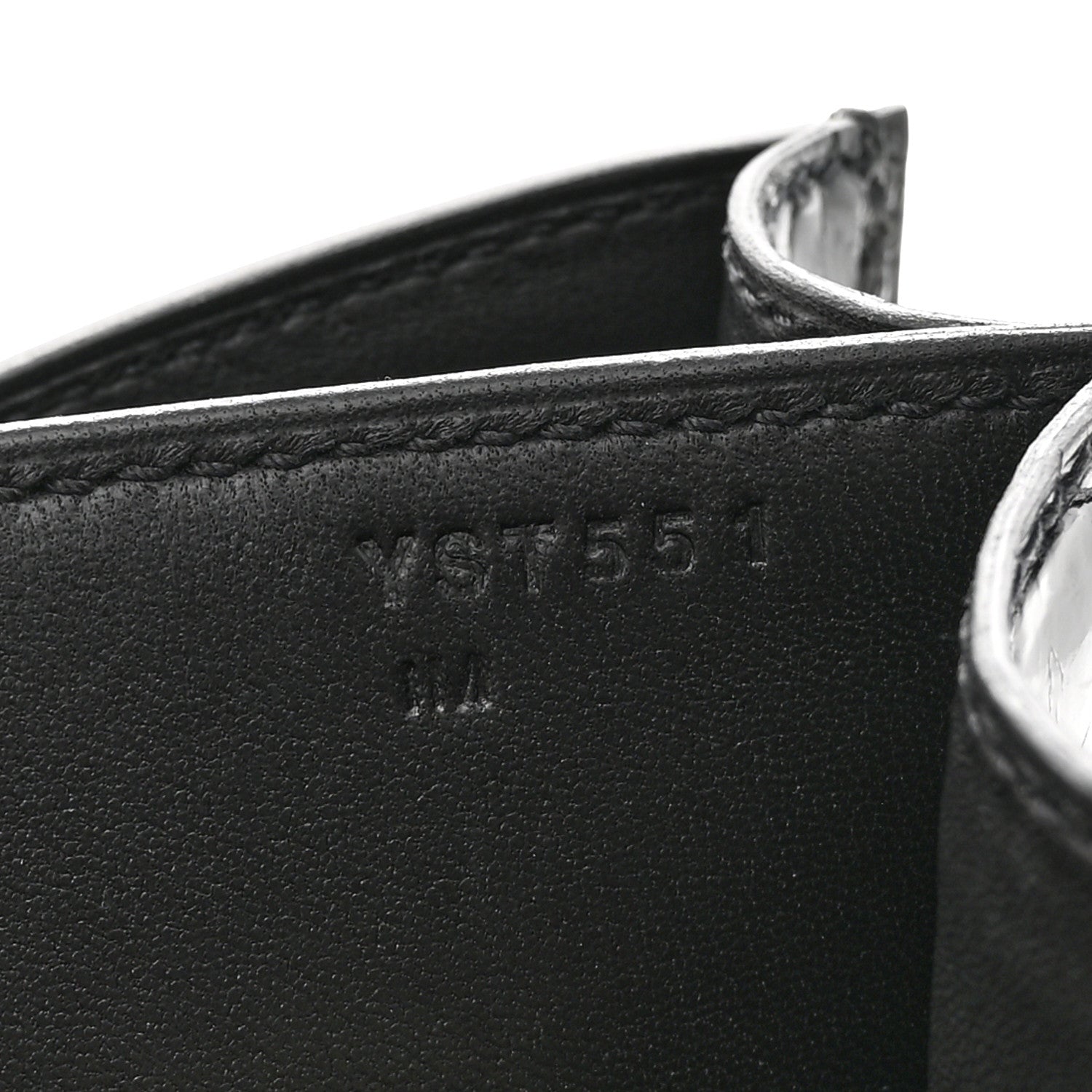 Hermes Shiny Porosus Crocodile Constance 24 Black 8 of 12