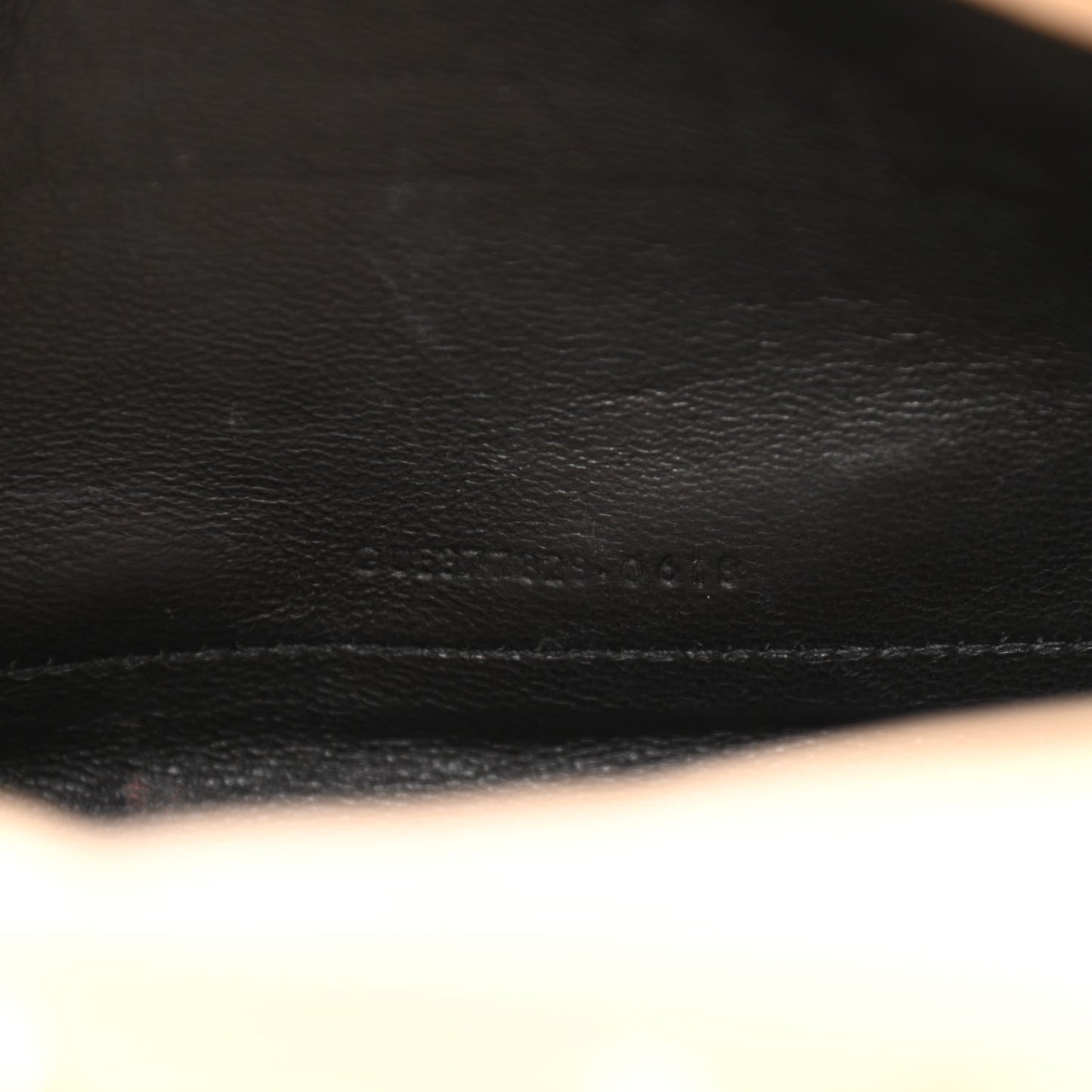 Grain De Poudre Matelasse Chevron Monogram Chain Wallet Nude Powder