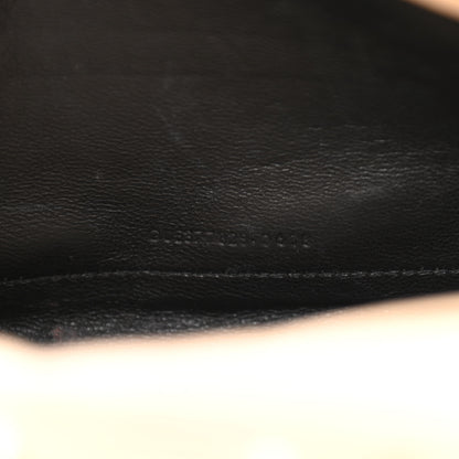 Saint Laurent Grain De Poudre Matelasse Chevron Monogram Chain Wallet Nude Powder 7 of 12