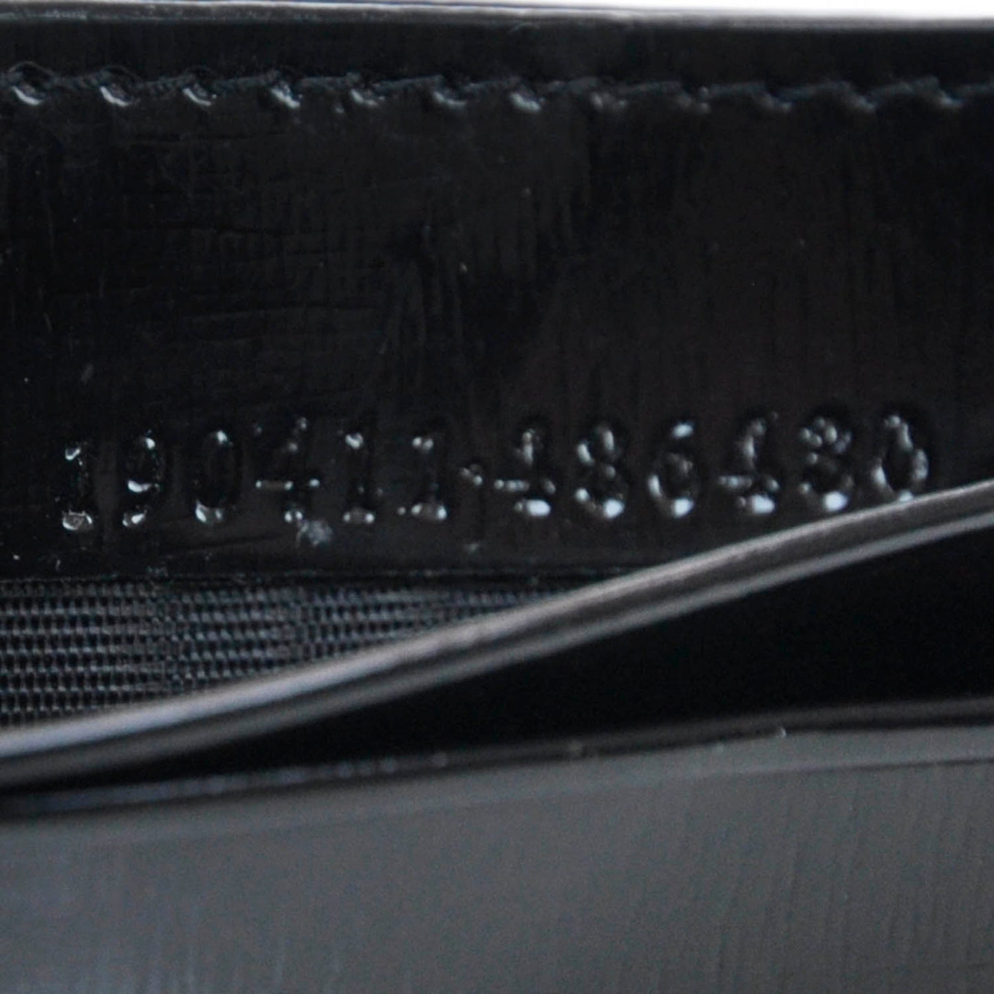 Leather Card Case Holder Black
