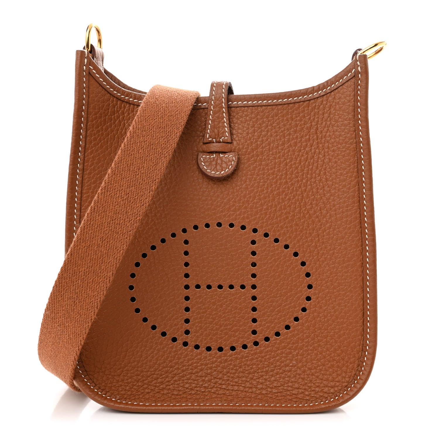Hermes Taurillon Clemence Evelyne TPM Gold 1 of 12