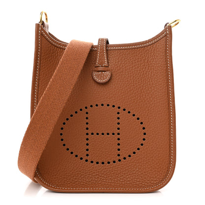 Hermes Taurillon Clemence Evelyne TPM Gold 1 of 12