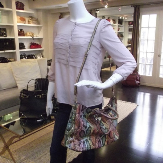 Python Multicolor Twins Tote