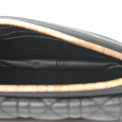 Christian Dior Supple Calfskin Cannage Caro Pouch with Chain Black 5 of 11