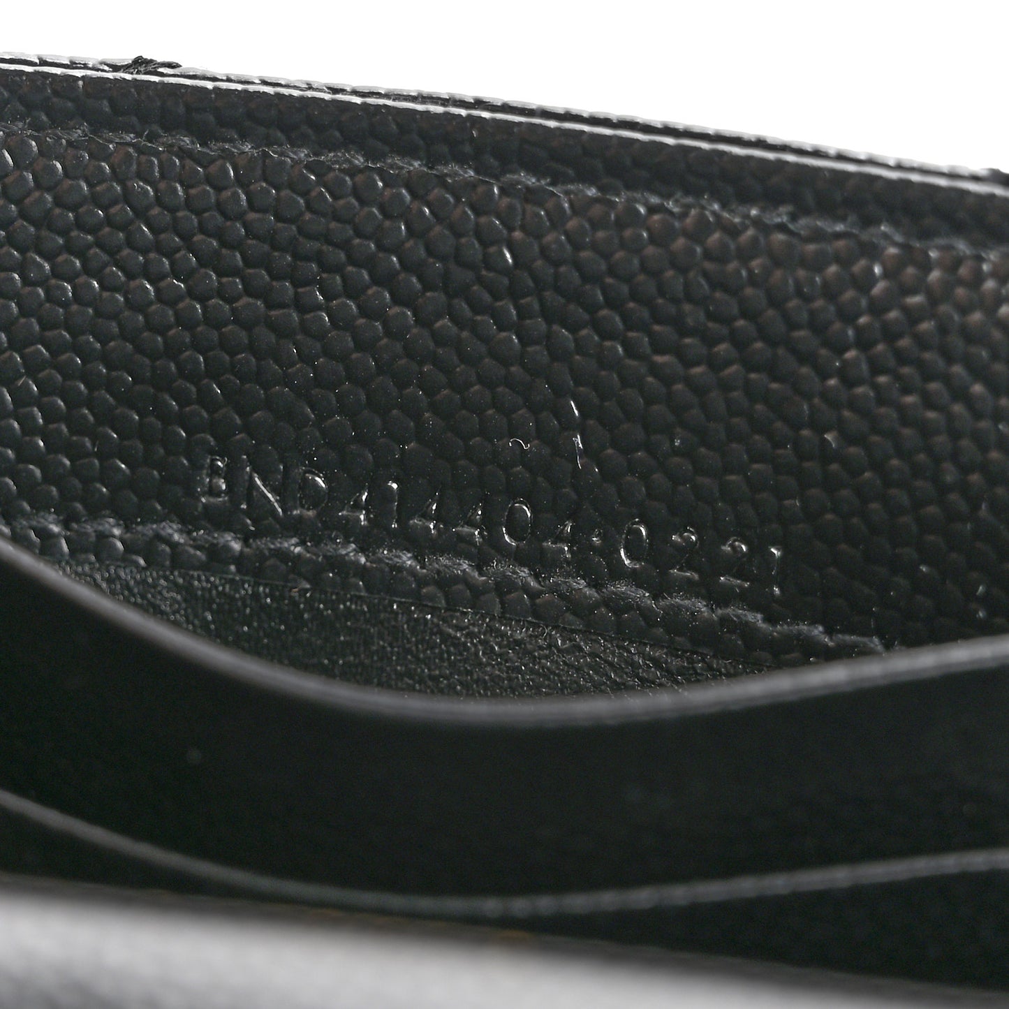 Grain De Poudre Matelasse Chevron Small Monogram Envelope Wallet Black