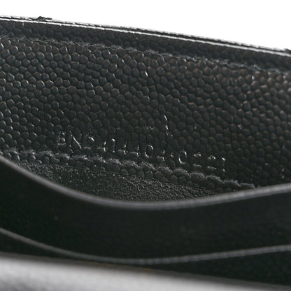 Saint Laurent Grain De Poudre Matelasse Chevron Small Monogram Envelope Wallet Black 7 of 11