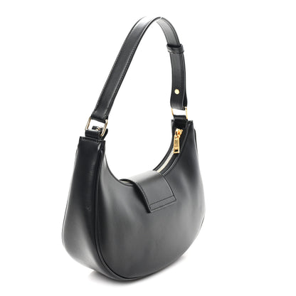 Celine Smooth Calfskin Medium Strap Ava Triomphe Shoulder Bag Black 3 of 10