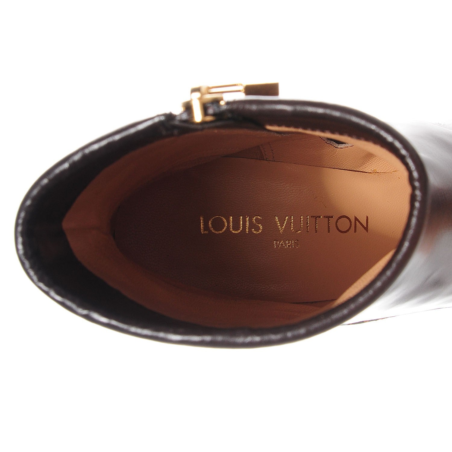 Louis Vuitton Calfskin Damier Ebene Ankle Boots 36.5 7 of 7