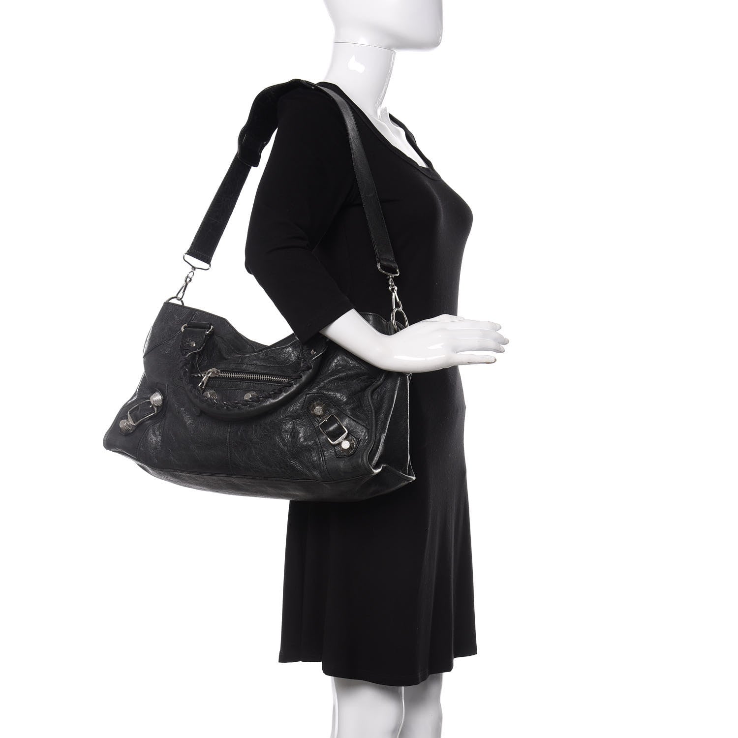 Balenciaga Agneau Giant 21 Silver Hardware Part Time Black 2 of 15