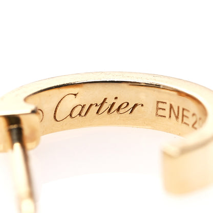 Cartier 18K Yellow Gold Small LOVE Hoop Earrings 5 of 6