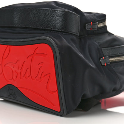 Christian Louboutin Nylon Calfskin Love Small Backloubi Backpack Black 9 of 9