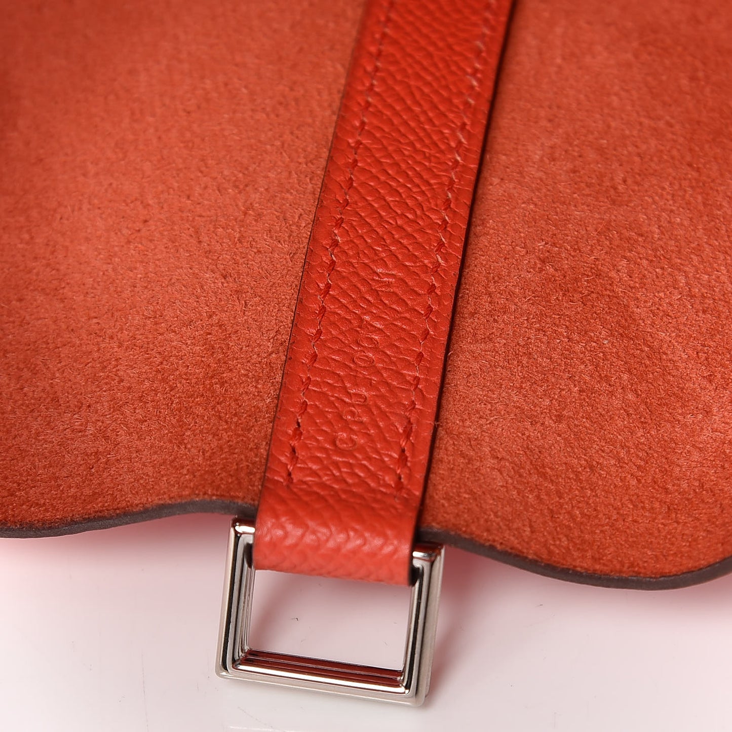 Epsom Tressage De Cuir Picotin Lock 18 PM Capucine Celeste Rouge H