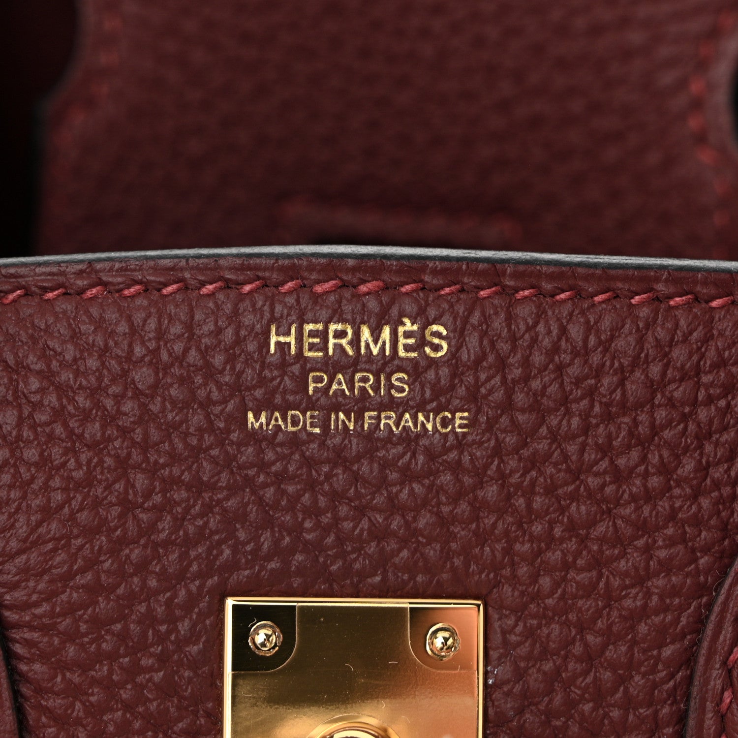Hermes Togo Birkin 25 Rouge H 6 of 10