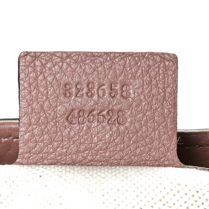 Gucci Pebbled Calfskin Large Bamboo Shopper Tote Rosy Phard 6 of 10