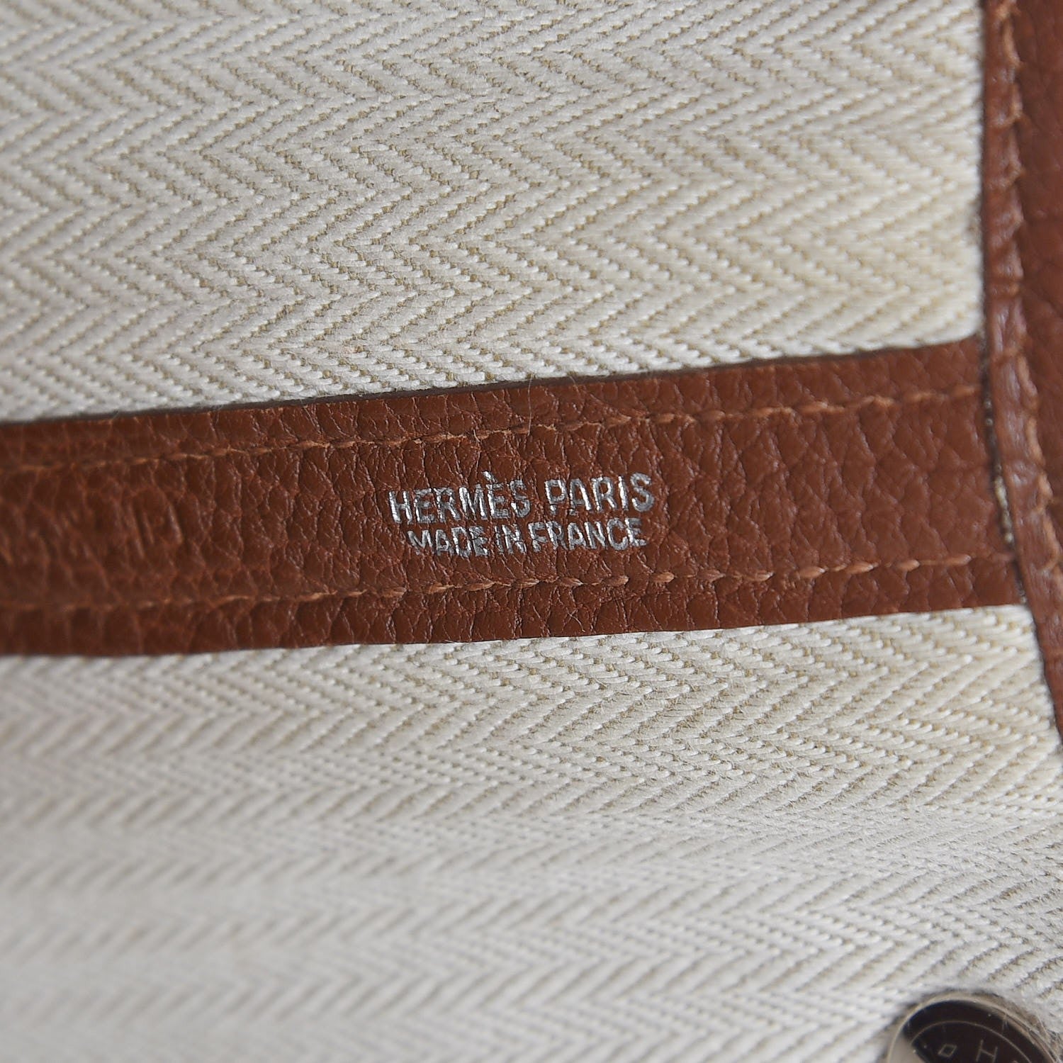 Hermes Negonda Garden Party 36 MM Marron D Inde 6 of 7