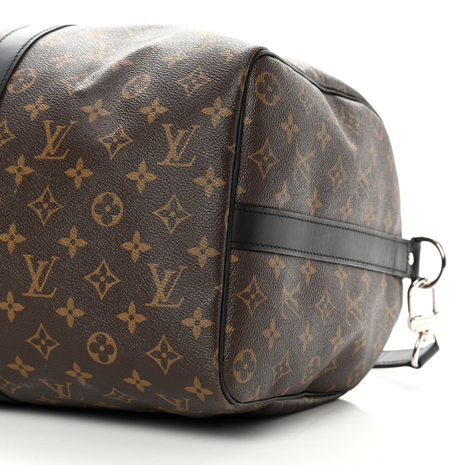 Louis Vuitton Monogram Macassar Keepall Bandouliere 45 10 of 13