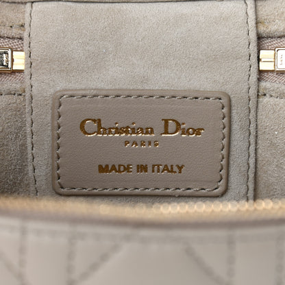 Christian Dior Lambskin Cannage Micro Lady Dior Vanity Case Beige 6 of 8