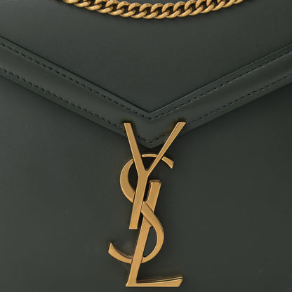 Saint Laurent Smooth Calfskin Monogram Cassandra Clasp Bag Dark Green 8 of 10