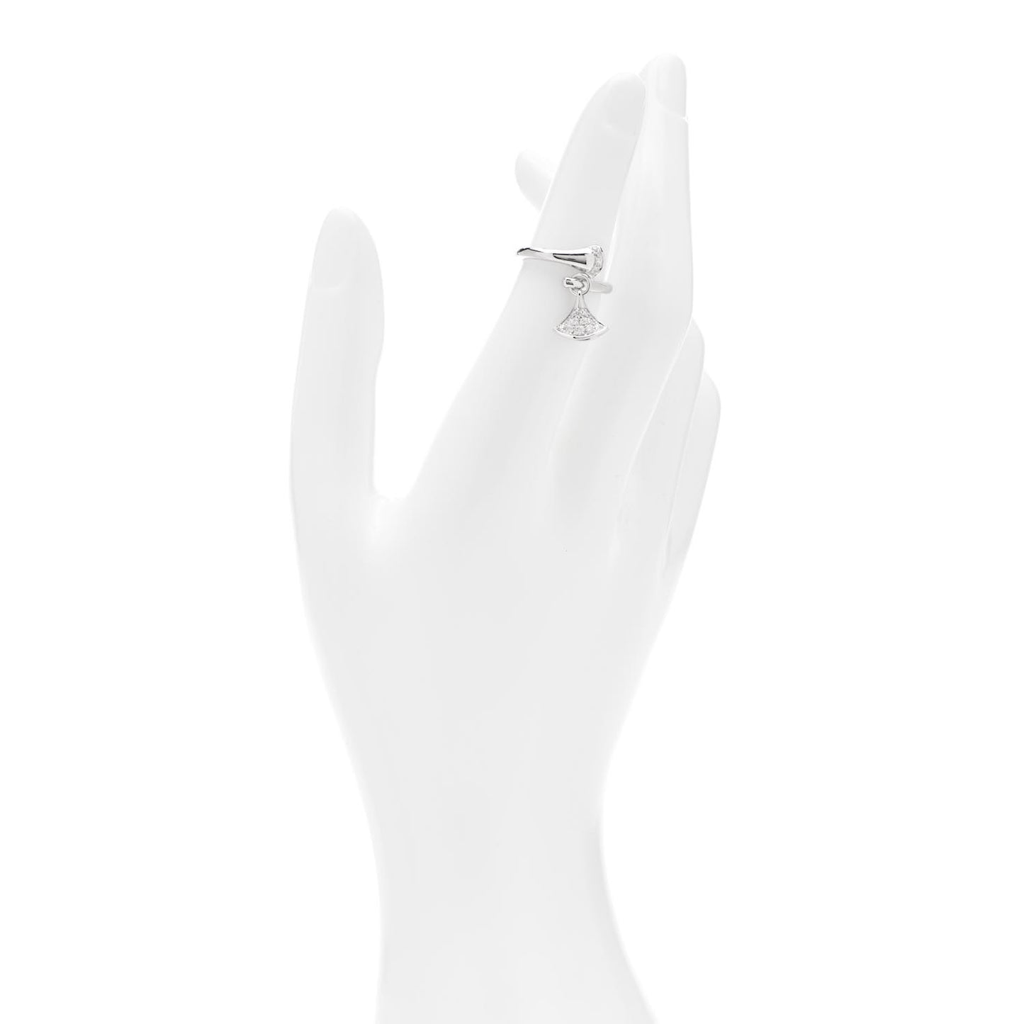 18K White Gold Diamond Divas' Dream Ring 48 4.5