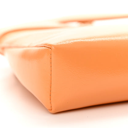 Chanel Shiny Crumpled Calfskin Quilted Nano 31 Shopping Bag Orange 10 of 12