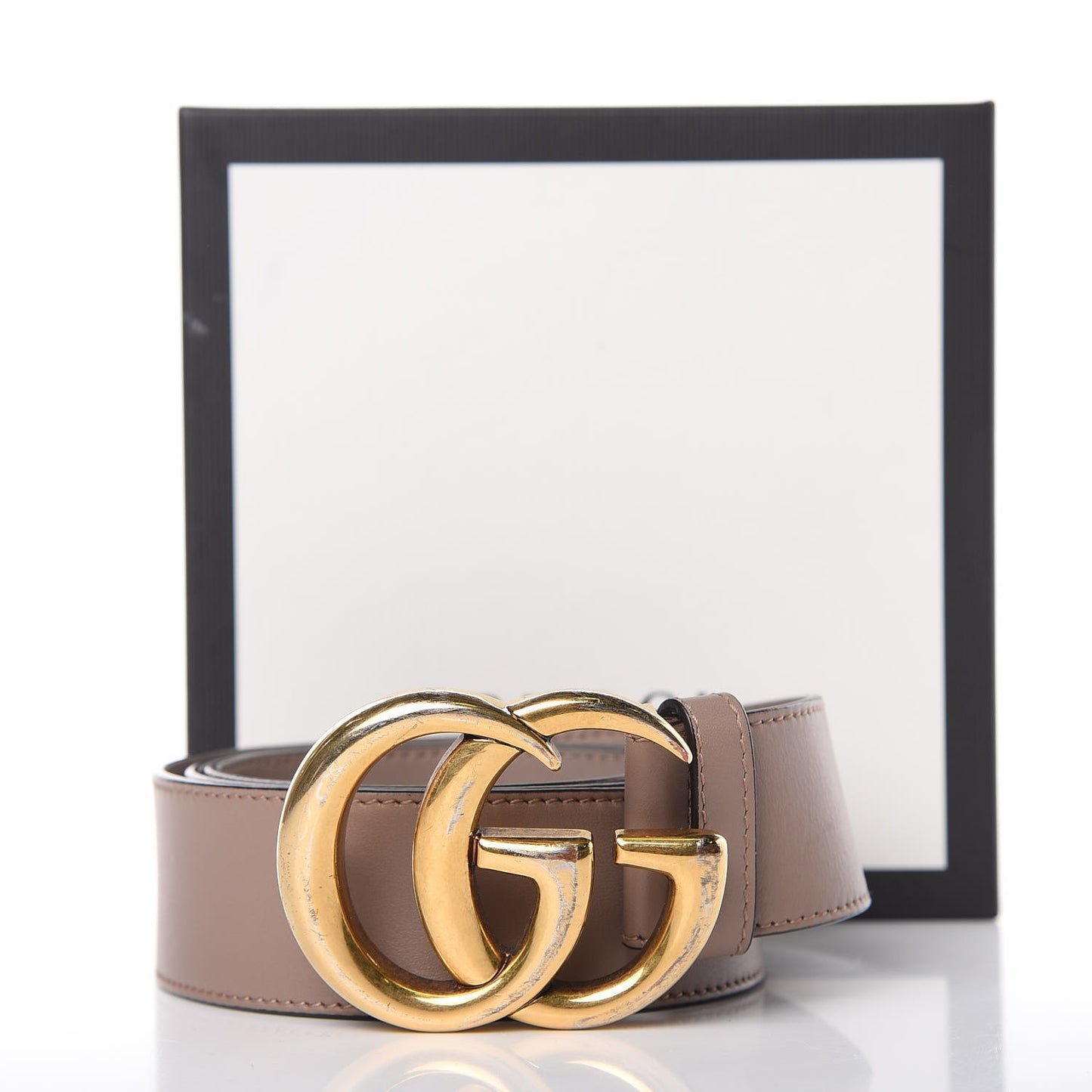 Calfskin Double G 40mm Belt 90 36 Porcelain Rose