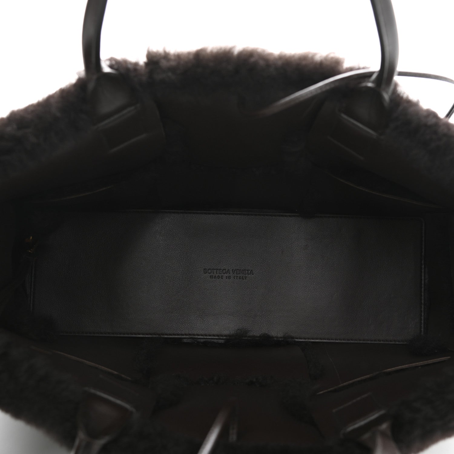 Bottega Veneta Shearling Intrecciato Arco Tote Fondant 6 of 10