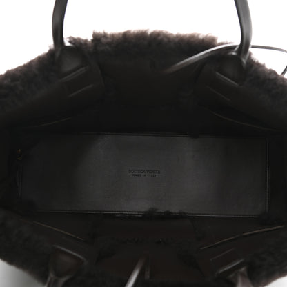 Bottega Veneta Shearling Intrecciato Arco Tote Fondant 6 of 10