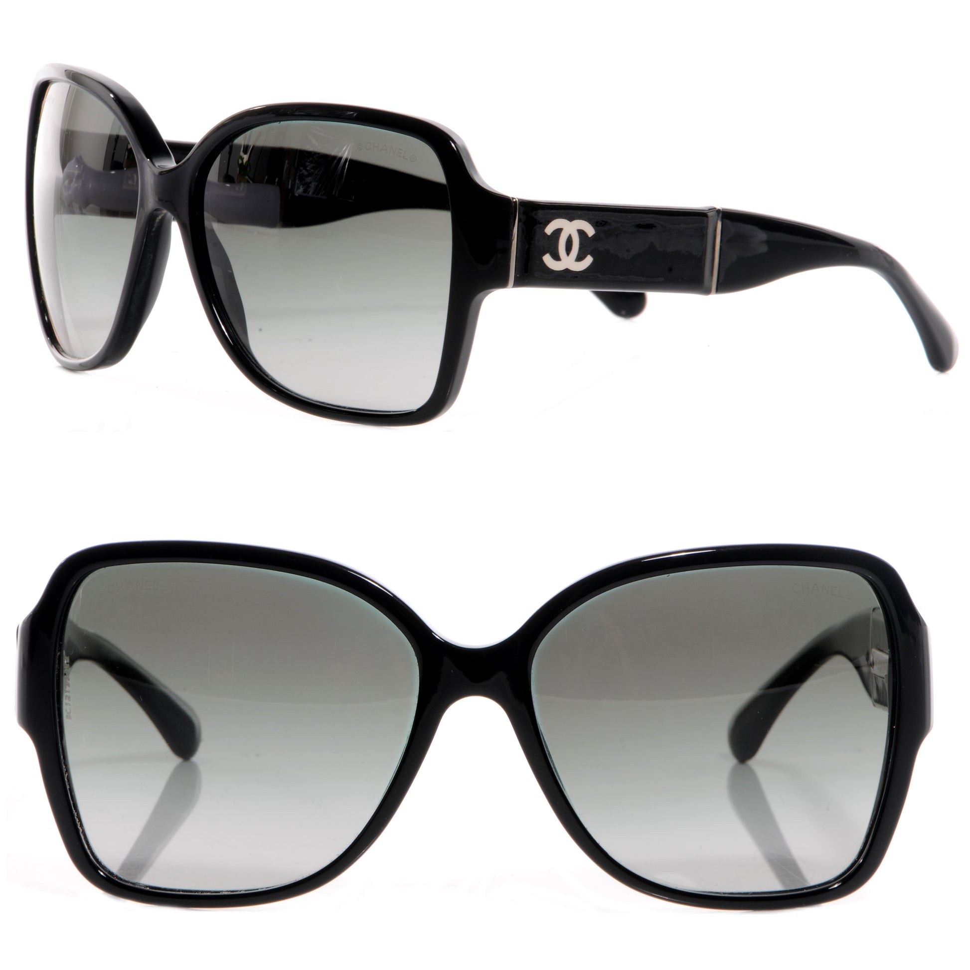 Chanel Patent Leather Sunglasses 5230Q Black 1 of 4
