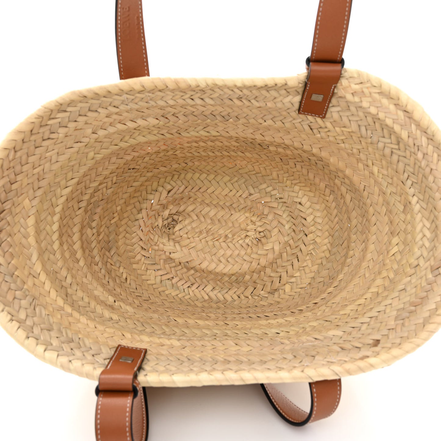 Raffia Basket Tote Bag Natural Tan