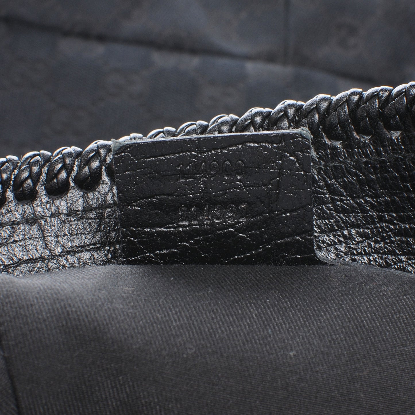 Monogram Large Horsebit Chain Hobo Black