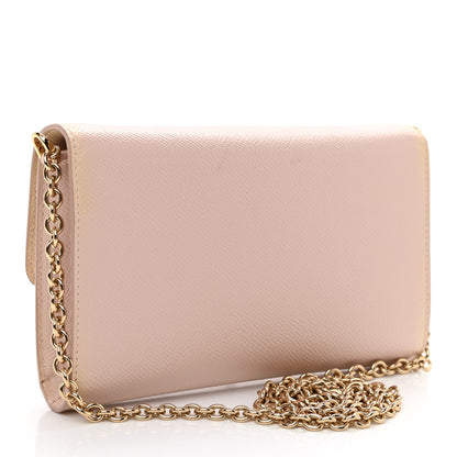 Dolce & Gabbana Dauphine Crystal Wallet On Chain Light Pink 3 of 8