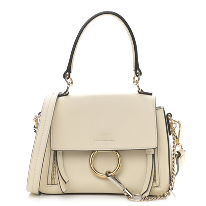 Chloe Calfskin Mini Faye Day Shoulder Bag Off White 1 of 11