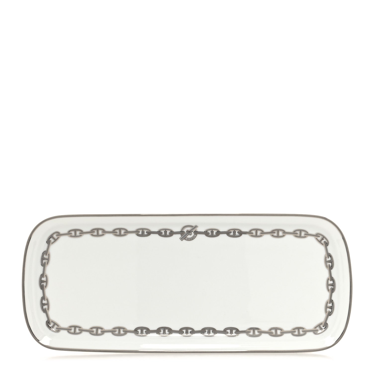 Hermes Porcelain Chaine d' Ancre Plate 1 of 8