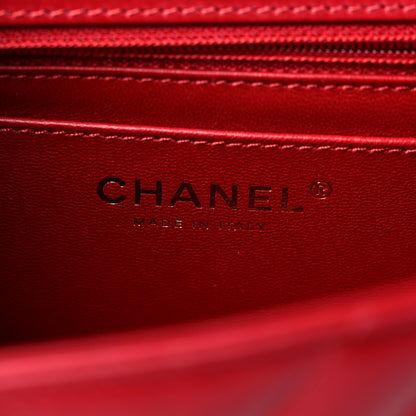Chanel Aged Calfskin Chevron Quilted 2.55 Reissue Mini Flap Dark Red 6 of 11