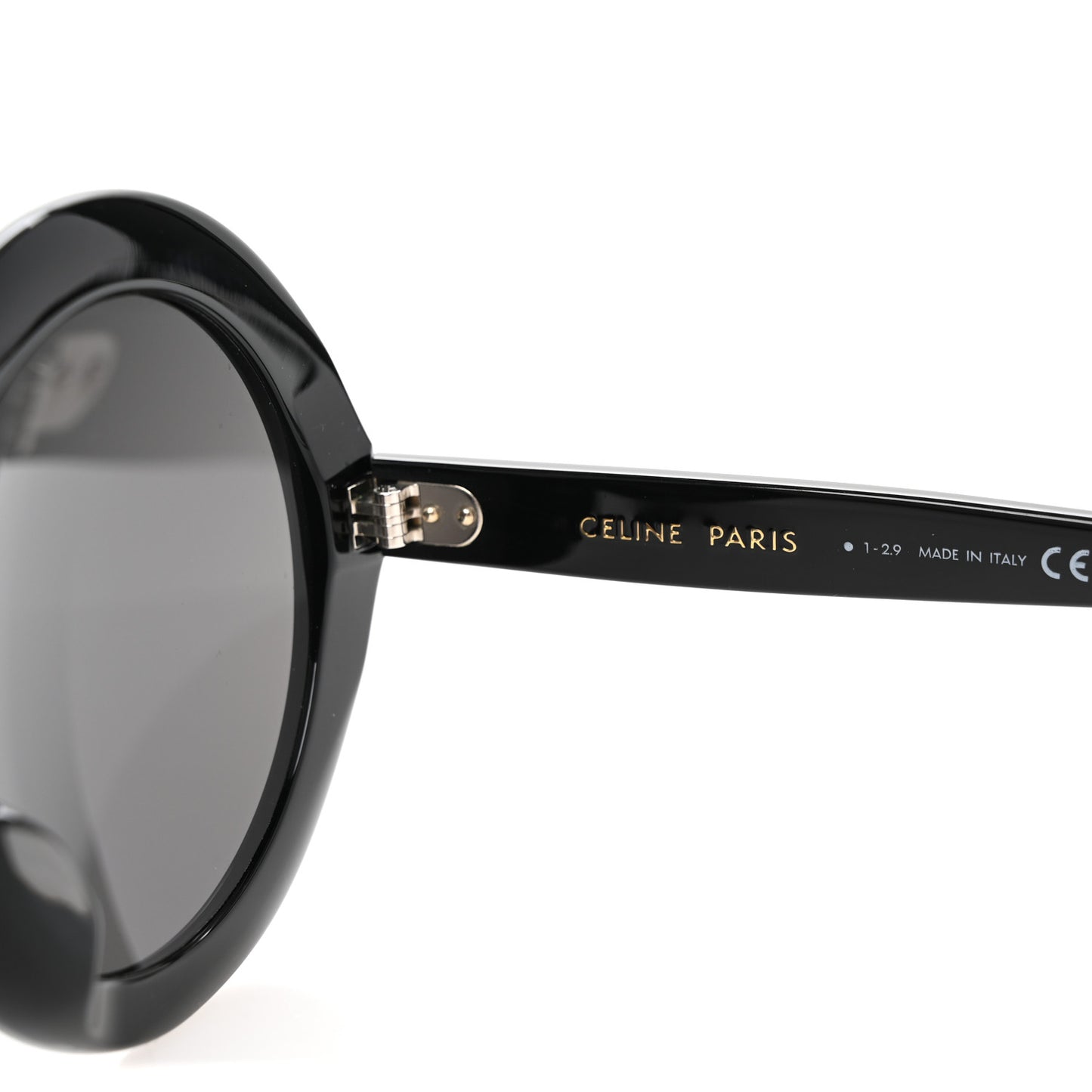 Acetate Round Sunglasses CL 40081U Black