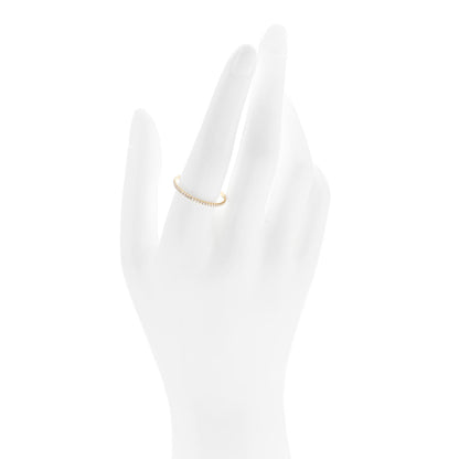 Cartier 18K Yellow Gold Diamond 1.5mm Etincelle de Cartier Wedding Band Ring 60 9 2 of 5