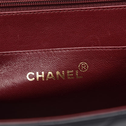 Chanel Lambskin Quilted XL Jumbo Single Flap Black 6 of 16