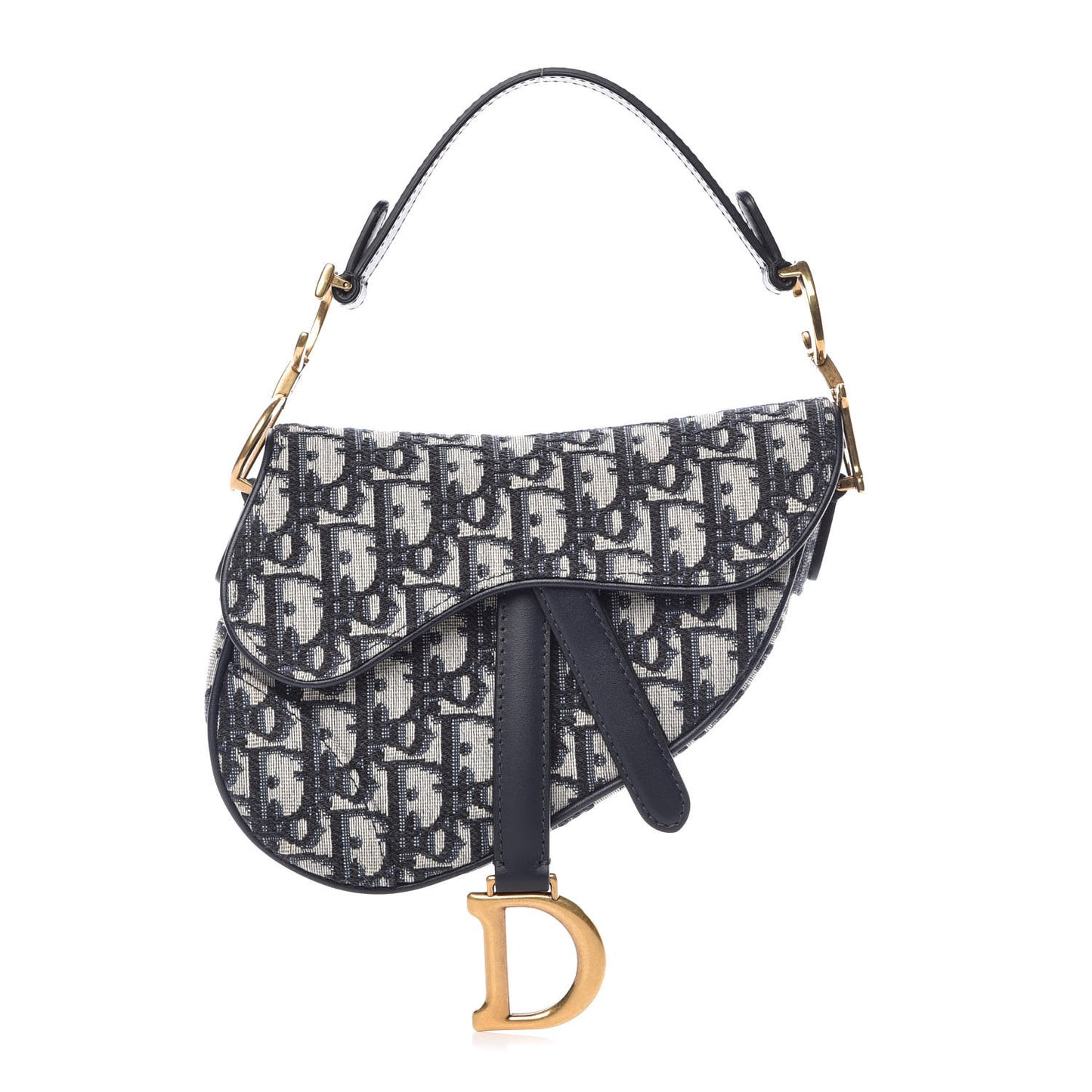 Oblique Mini Saddle Bag Blue