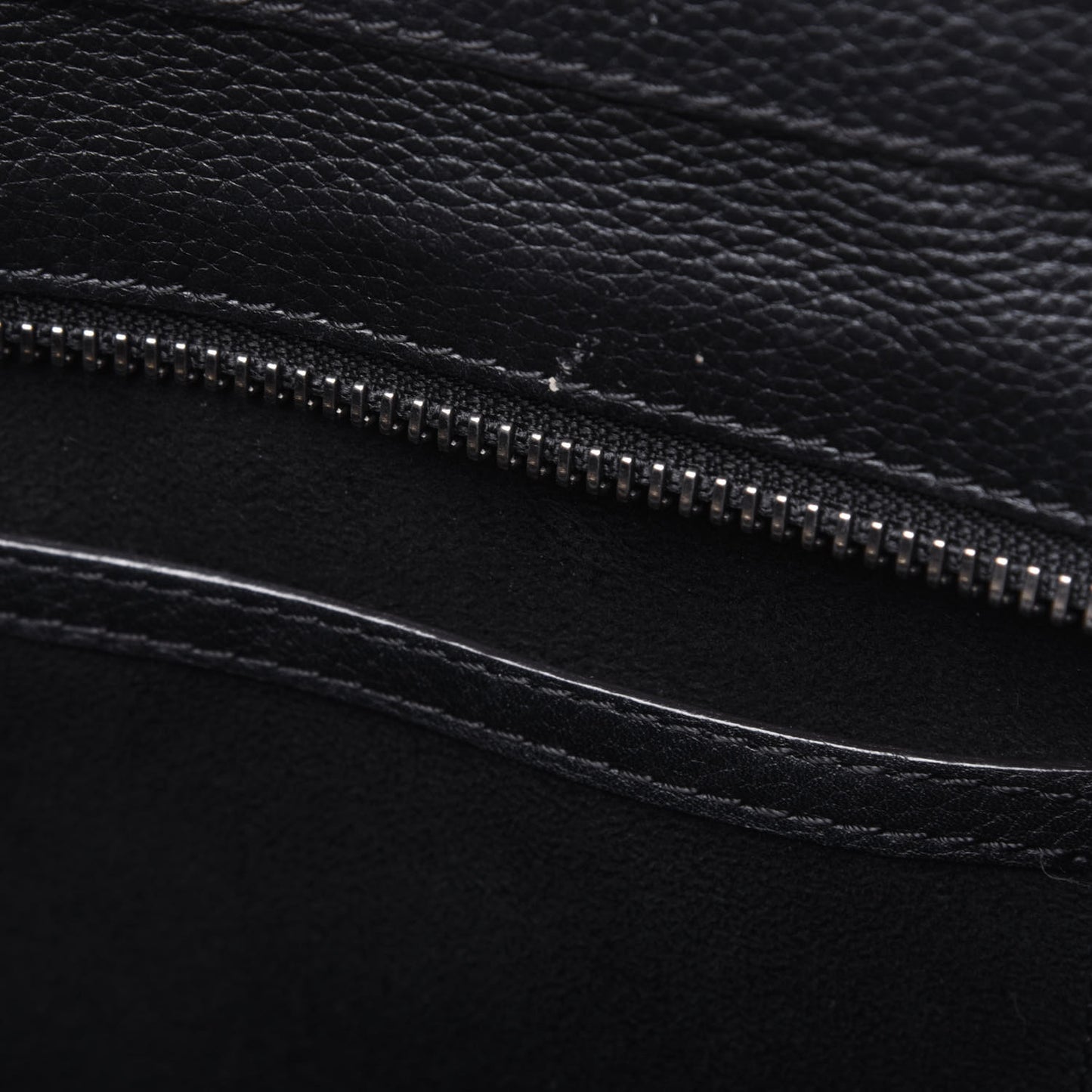 Drummed Calfskin Micro Luggage Black