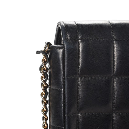 Chanel Lambskin East West Chocolate Bar Flap Black 10 of 13
