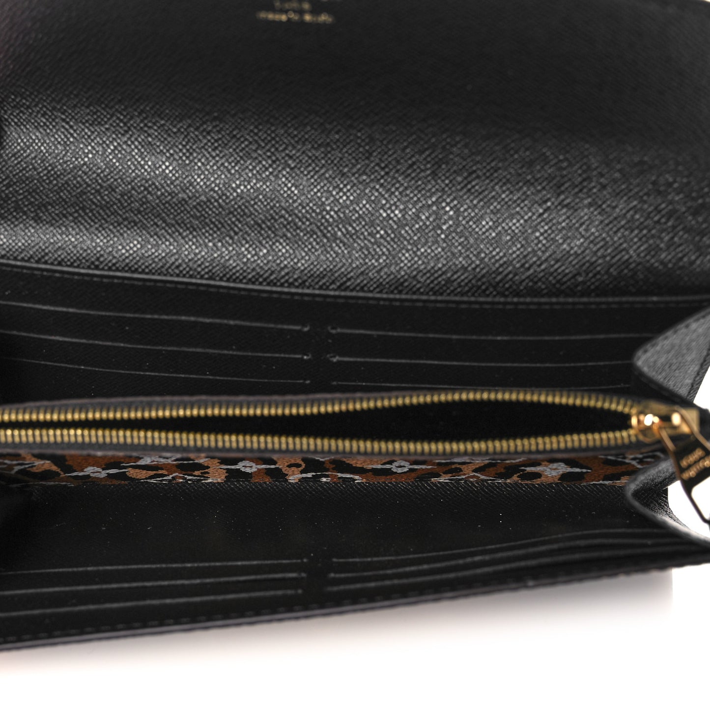 Monogram Giant Jungle Sarah Wallet Black