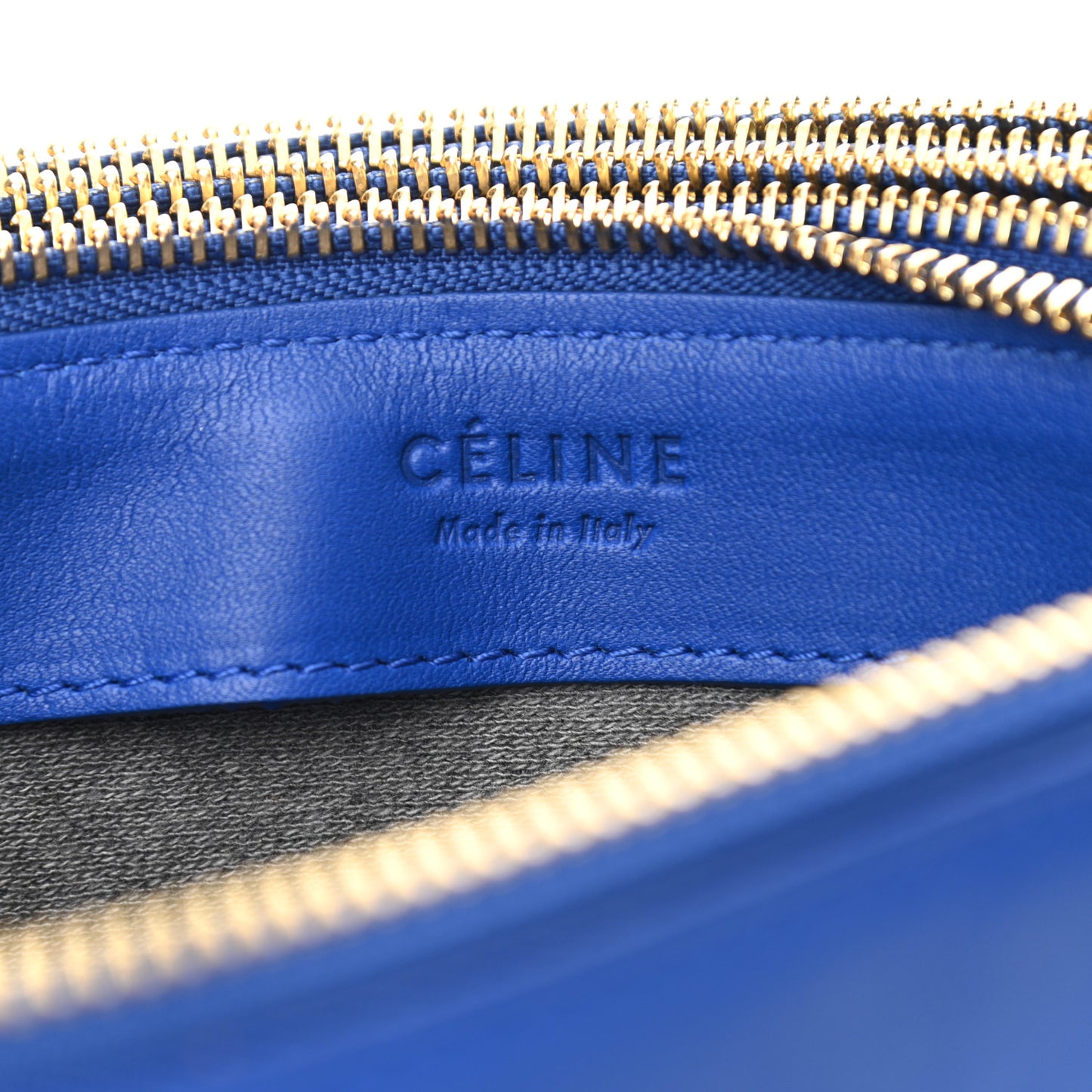 Lambskin Trio Crossbody Bag Electric Blue