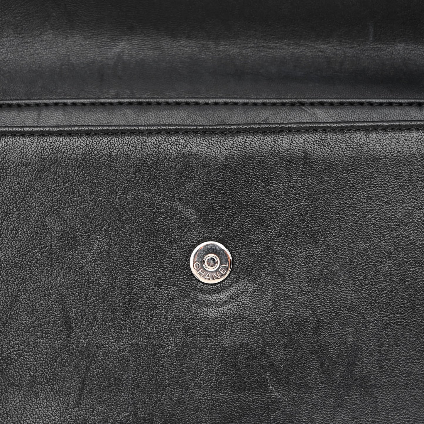 Sheepskin Quilted Vintage Mademoiselle Flap Black